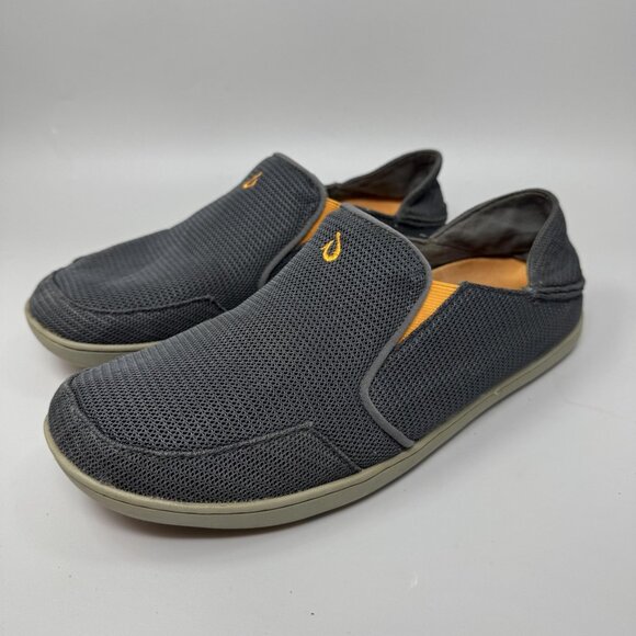 OluKai Nohea Mesh Shoes Mens Size 10 Gray Slip On Casual Comfort Lightweight main image 8